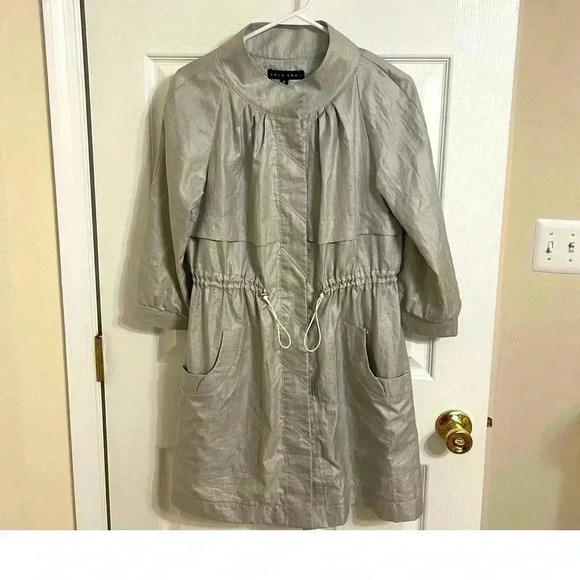 Shin Choi Button Light Weight Jacket Womens Size 10 Shimmery - Picture 2 of 9